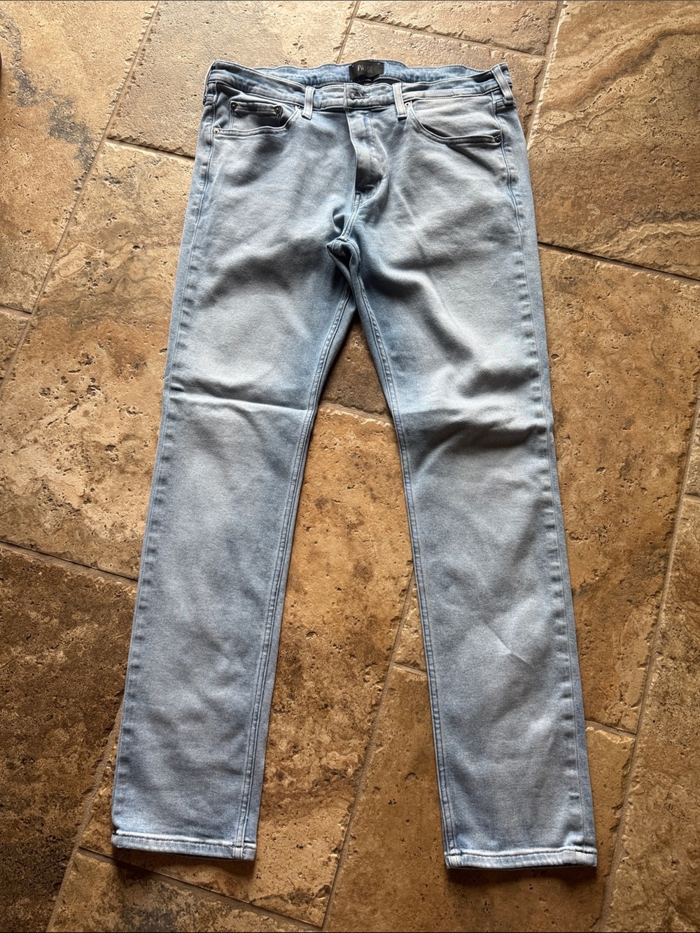 PAIGE Light Wash Men's Skinny Jeans